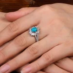 انگشتر فیروزه شجری زنانه کد 28457