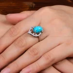 انگشتر فیروزه شجری زنانه کد 28458