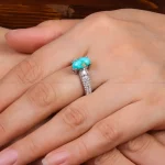 انگشتر فیروزه شجری زنانه کد 28464