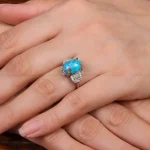 انگشتر فیروزه شجری زنانه کد 28473