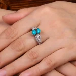 انگشتر فیروزه شجری زنانه کد 28478