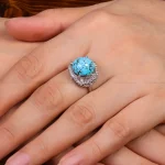 انگشتر فیروزه شجری زنانه کد 28481