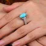 انگشتر فیروزه شجری زنانه کد 28484