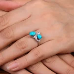 انگشتر فیروزه شجری زنانه کد 28487