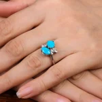 انگشتر فیروزه شجری زنانه کد 28488