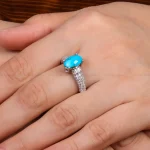 انگشتر فیروزه شجری زنانه کد 28489
