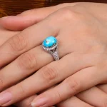 انگشتر فیروزه شجری زنانه کد 28502