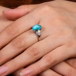 انگشتر فیروزه شجری زنانه کد 28505