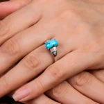 انگشتر فیروزه شجری زنانه کد 28510