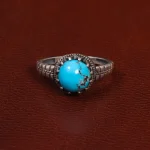 انگشتر فیروزه شجری مردانه کد 28523