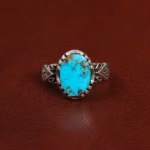 انگشتر فیروزه شجری مردانه کد 28532