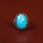 انگشتر فیروزه شجری مردانه کد 28535