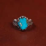 انگشتر فیروزه شجری مردانه کد 28542
