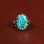 انگشتر فیروزه شجری مردانه کد 28563