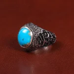 انگشتر فیروزه شجری مردانه کد 27808