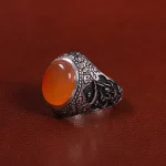 انگشتر عقیق مردانه کد 27822
