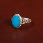 انگشتر فیروزه عجمی مردانه کد 27977