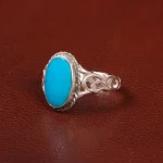 انگشتر فیروزه عجمی مردانه کد 27983