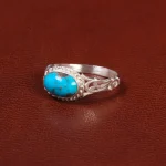 انگشتر فیروزه شجری مردانه کد 28016