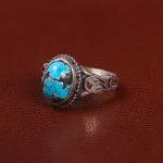 انگشتر فیروزه شجری مردانه کد 28038