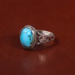انگشتر فیروزه شجری مردانه کد 28042