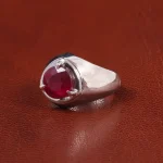 انگشتر یاقوت سرخ مردانه کد 28265