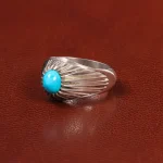 انگشتر فیروزه عجمی مردانه کد 28274