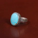 انگشتر فیروزه شجری مردانه کد 28533