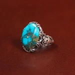 انگشتر فیروزه شجری مردانه کد 28554
