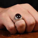 انگشتر عقیق مردانه کد 27828