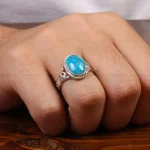 انگشتر فیروزه شجری مردانه کد 28029