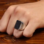 انگشتر عقیق مردانه کد 28271