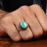 انگشتر فیروزه شجری مردانه کد 28565