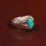 انگشتر فیروزه عجمی مردانه کد 28757