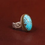 انگشتر فیروزه شجری مردانه کد 28762