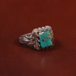 انگشتر فیروزه شجری مردانه کد 28766