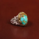 انگشتر فیروزه شجری مردانه کد 28775