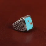 انگشتر فیروزه شجری مردانه کد 28778
