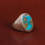 انگشتر فیروزه شجری مردانه کد 28780