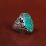انگشتر فیروزه شجری مردانه کد 28781