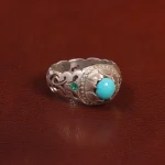 انگشتر فیروزه عجمی مردانه کد 28809