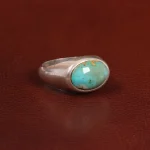 انگشتر فیروزه شجری مردانه کد 28823