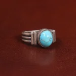 انگشتر فیروزه شجری مردانه کد 28824