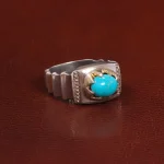انگشتر فیروزه شجری مردانه کد 28828