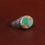 انگشتر فیروزه شجری مردانه کد 28842