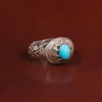 انگشتر فیروزه عجمی مردانه کد 28847