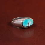 انگشتر فیروزه شجری مردانه کد 28852