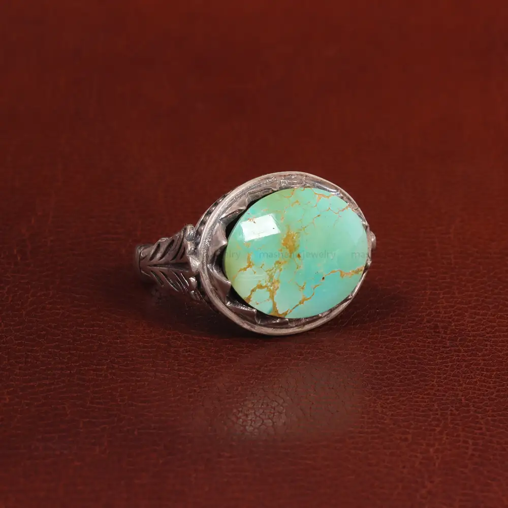 انگشتر فیروزه شجری مردانه کد 28858