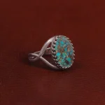 انگشتر فیروزه شجری مردانه کد 28859