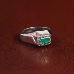 انگشتر زمرد مردانه کد 28871